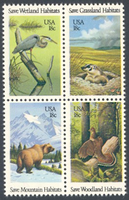 United States, 1981 Save Wildlife Habitats Issue